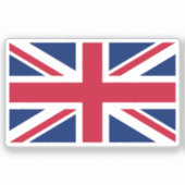 イギリス国旗 カット加工  シール (正面)