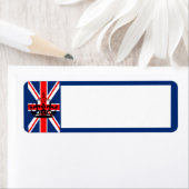イギリス国旗/クラウン差出人住所ラベル ラベル (インサイチュ)