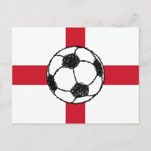 イギリス国旗 サッカーボール ポストカード