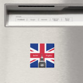 イギリス国旗&ビッグベン – ロンドン、イギリス旅行UK マグネット (インサイチュ (食洗機))