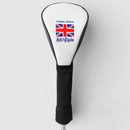 イギリス国旗 ブルー カスタマイズ ゴルフヘッドカバー
