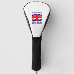 イギリス国旗 ブルー カスタマイズ ゴルフヘッドカバー