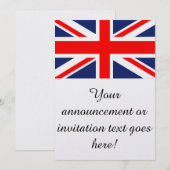 イギリス国旗 ユニオンチャック 招待状 (正面/裏面)