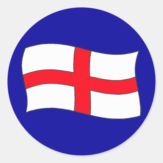 イギリス国旗 ラウンドシール (正面)