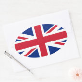 イギリス国旗、北アイルランド国旗 楕円形シール (封筒)