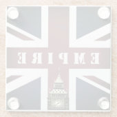 イギリス国旗、帝国統一された、王国、ビッグベンUK V ガラスコースター (裏面)