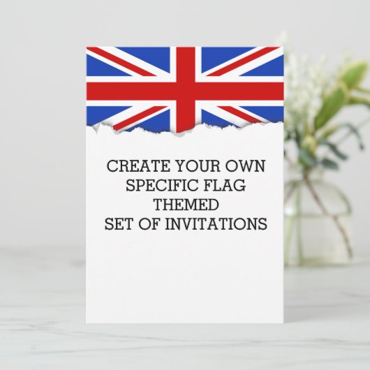 イギリス国旗 招待状 (スタンド正面)