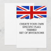 イギリス国旗 招待状 (正面/裏面)