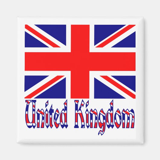 イギリス国旗&文字 Vinque マグネット (正面)