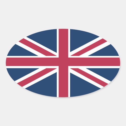 イギリス国旗 楕円形シール (正面)