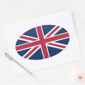 イギリス国旗 楕円形シール (封筒)