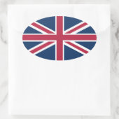 イギリス国旗 楕円形シール (バッグ)