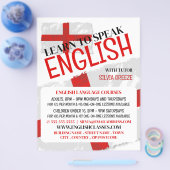 イギリス国旗、英語コー広告ス チラシ (シングル)