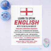 イギリス国旗、英語コー広告ス チラシ (シングル)