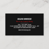 イギリス国旗、英語チューター、先生 名刺 (裏面)