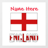 イギリス国旗 英語 赤 カスタマイズ ウィンドウサイン (シート)
