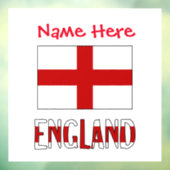 イギリス国旗 英語 赤 カスタマイズ ウィンドウサイン (シート3)