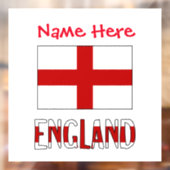 イギリス国旗 英語 赤 カスタマイズ ウィンドウサイン (シート2)
