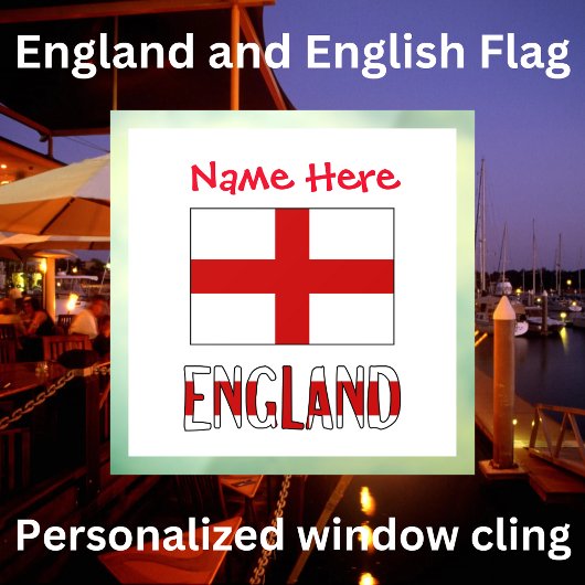 イギリス国旗 英語 赤 カスタマイズ ウィンドウサイン