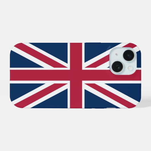 イギリス国旗 iPhone 15ケース (裏面横)