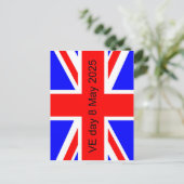 イギリス国旗 VEデー 2025 ポストカード (スタンド正面)