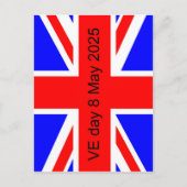 イギリス国旗 VEデー 2025 ポストカード (正面)