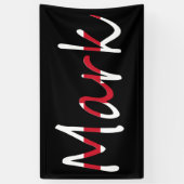 イギリス国旗bnrtに上書きされたすべての名前 横断幕 (縦)