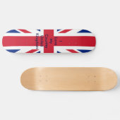 イギリス国旗MUSEUM Zazzle - I Love My Country UK スケートボード (横)