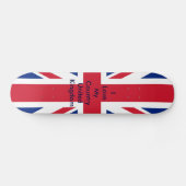 イギリス国旗MUSEUM Zazzle - I Love My Country UK スケートボード (横)
