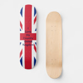 イギリス国旗MUSEUM Zazzle - I Love My Country UK スケートボード (正面)