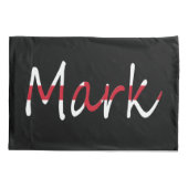 イギリス国旗pccntに上書きされた任意の名前 枕カバー (裏面)