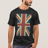 イギリス国旗Tシャツ素晴らしレトロイギリス国旗 Tシャツ (正面)