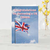 イギリス国民の英国へおめでとう カード (黄色い花)