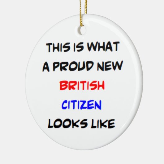 イギリス国民誇りを持った、新規 セラミックオーナメント (左)