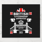 イギリス国籍取得のお祝いギフト ビールラベル (シングルラベル)