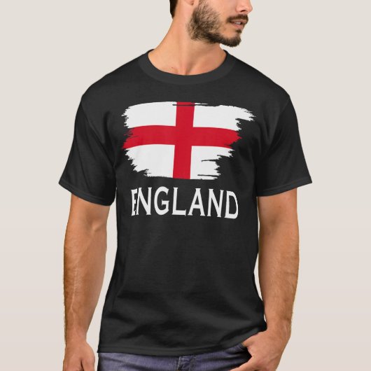 イギリス国英語旗男性へ女性キッズEn Tシャツ (正面)