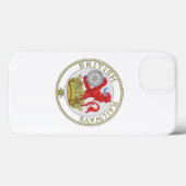 イギリス国鉄 ライオン ロゴ Case-Mate iPhoneケース (裏面 (横))