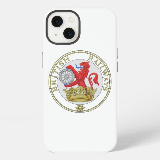 イギリス国鉄 ライオン ロゴ iPhoneケース (裏面)