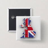 イギリス国 缶バッジ (正面&裏面)