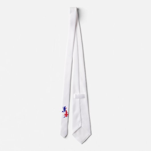 イギリス地図の旗 ネクタイ (裏面)