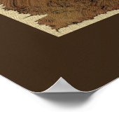 イギリス地図アートポスター ポスター (角)