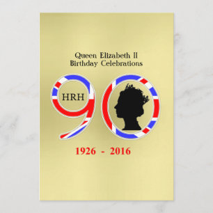 イギリス女王エリザベス二世90誕生日 招待状