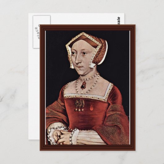 イギリス女王ジェーン・シーモアポートレート ポストカード (正面/裏面)