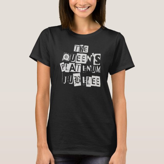 イギリス女王プラチナジュビリー2022年70周年アニーブ Tシャツ (正面)