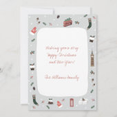 イギリス季節のごあいさつクリスマスカード (裏面)