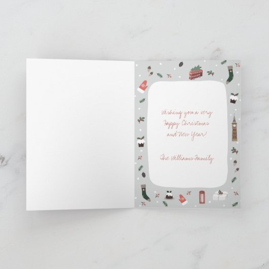 イギリス季節のごあいさつクリスマスカード シーズンカード (内部)