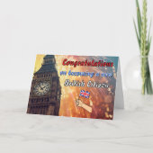 イギリス市民による新しい贈り物へのお祝い カード (正面)