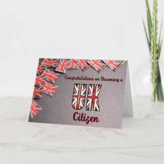 イギリス市民権の新しい市民に対する祝意を表す カード