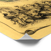 イギリス帝国の地図を示す世界地図パノラママップ ポスター (角)