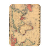 イギリス帝国を示す世界地図 マグネット (縦)
